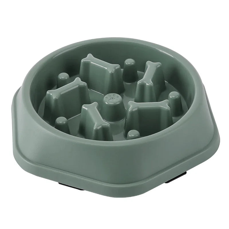 Slow Feeder Bowl – Bone Designed for Dogs and Cats to Promote Healthy Eating Habits, Prevent Choking, and Enhance Digestion with an Interactive Feeding Experience.