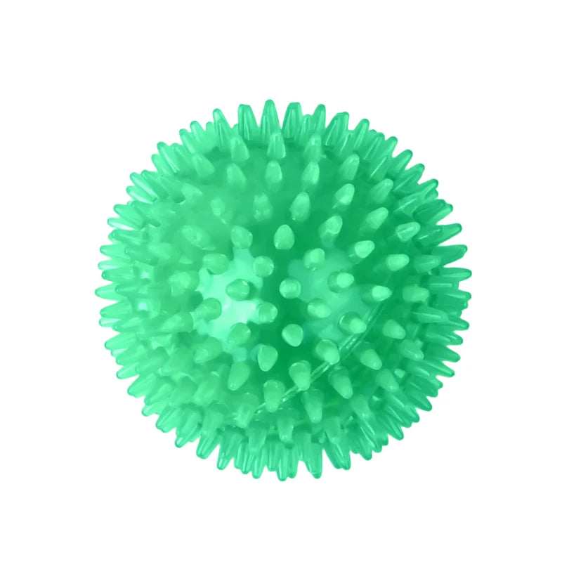 Squeaky Chew Ball - Squeaky Toy for Puppies, Tooth Cleaning, Durable TPR Material, Great for Teething and Training.