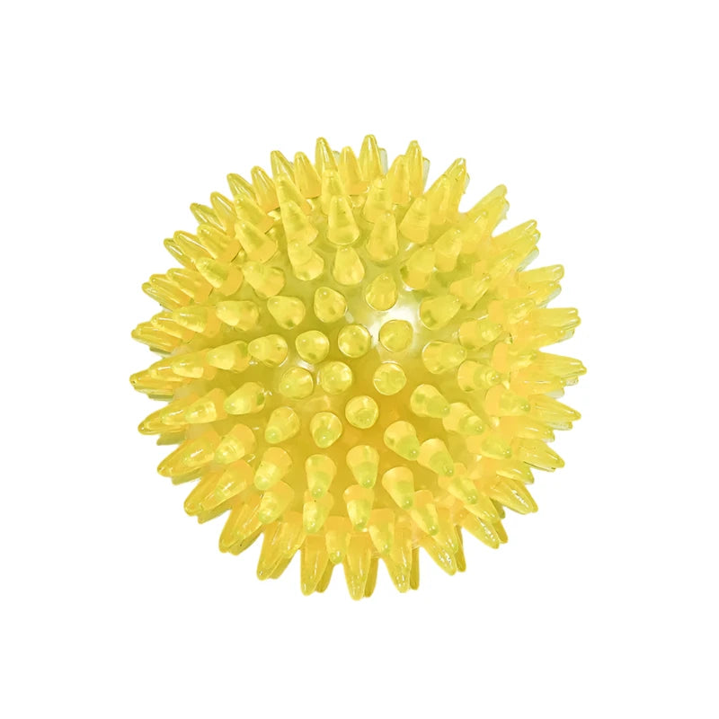 Squeaky Chew Ball - Squeaky Toy for Puppies, Tooth Cleaning, Durable TPR Material, Great for Teething and Training.